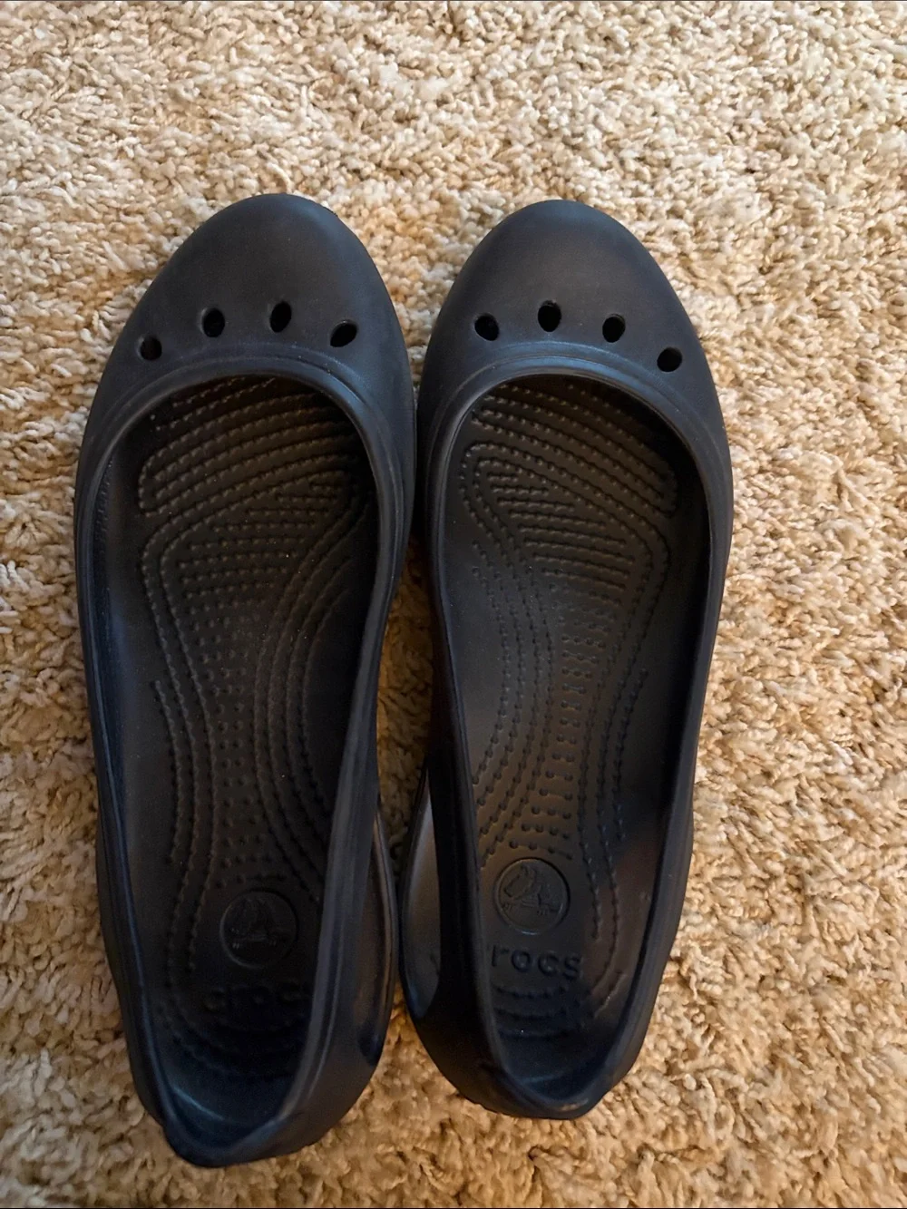 CROCS Women's Kadee Mary Jane Flat black Sz 8